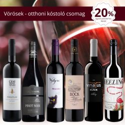   Vörösek - otthoni kóstoló csomag (Vylyan Macska, Mészáros Pinot Noir, Bock Kékfrankos, Günzer Feeling, Gere T. Páratlan, Vinatus Black)